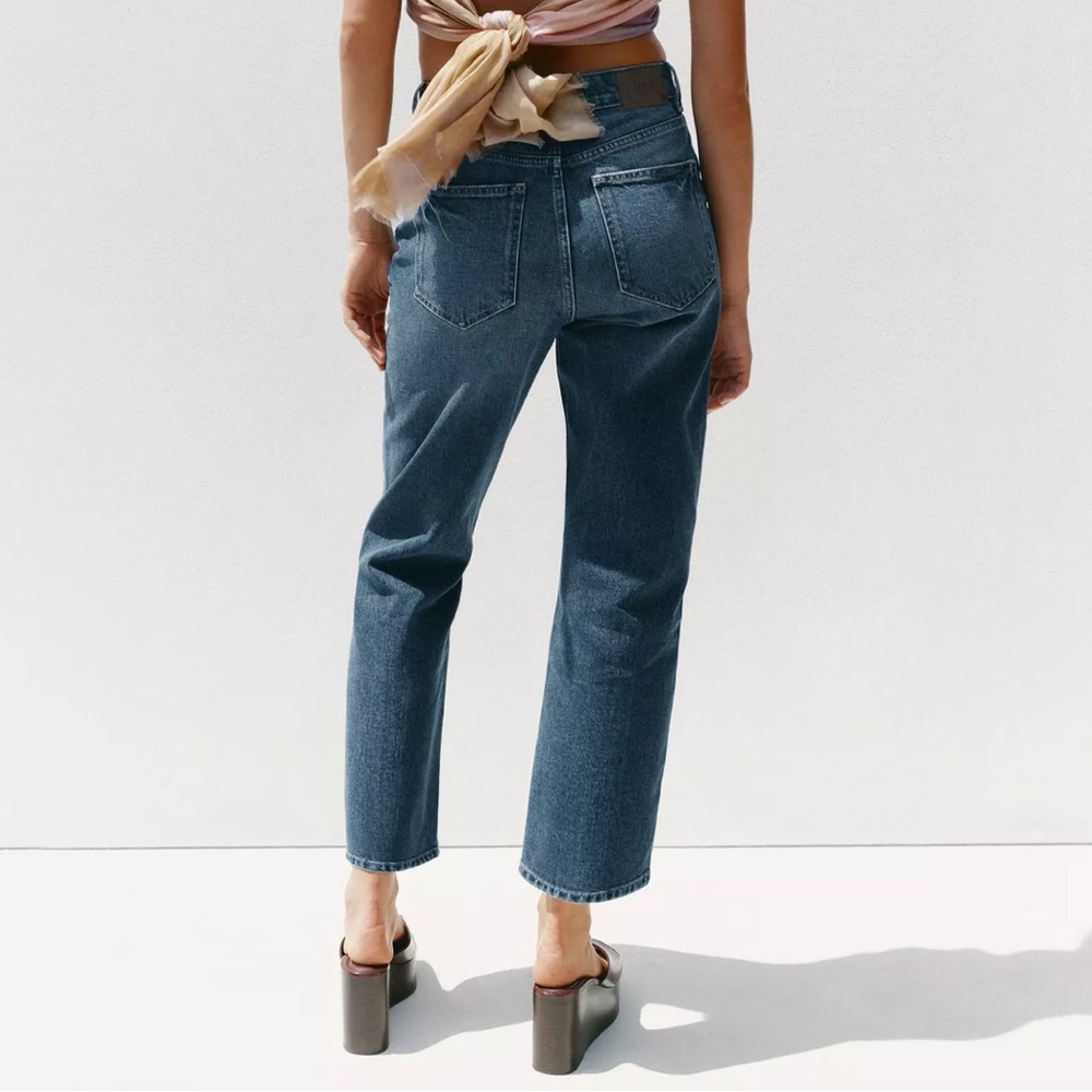 NEW Zara Z1975 High Wiast Slim Fit Comfort Jeans - Picture 2 of 7